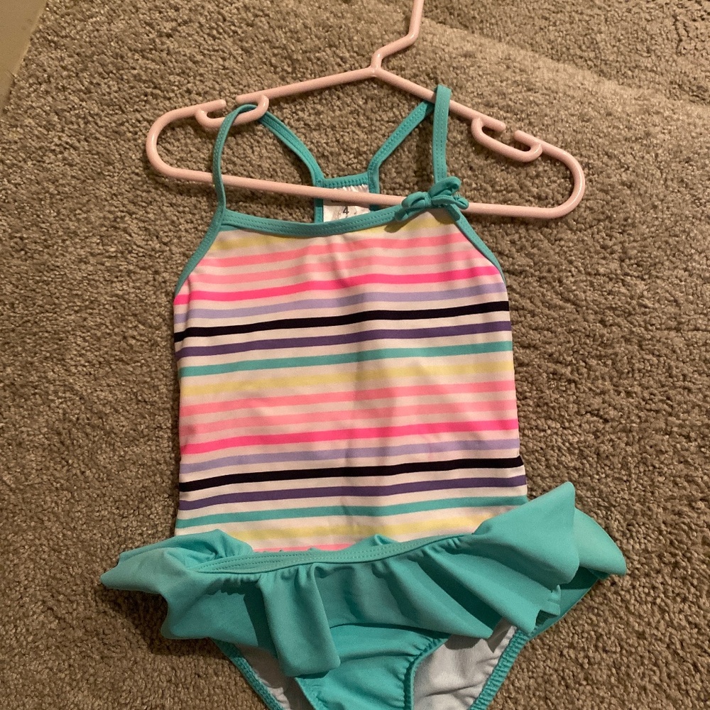 2 Size 4 Little Girls Bathing Suits